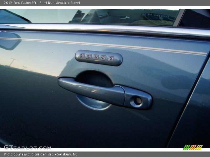 Steel Blue Metallic / Camel 2012 Ford Fusion SEL