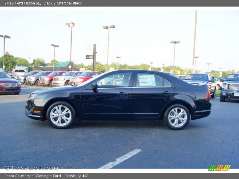 Black / Charcoal Black 2012 Ford Fusion SE