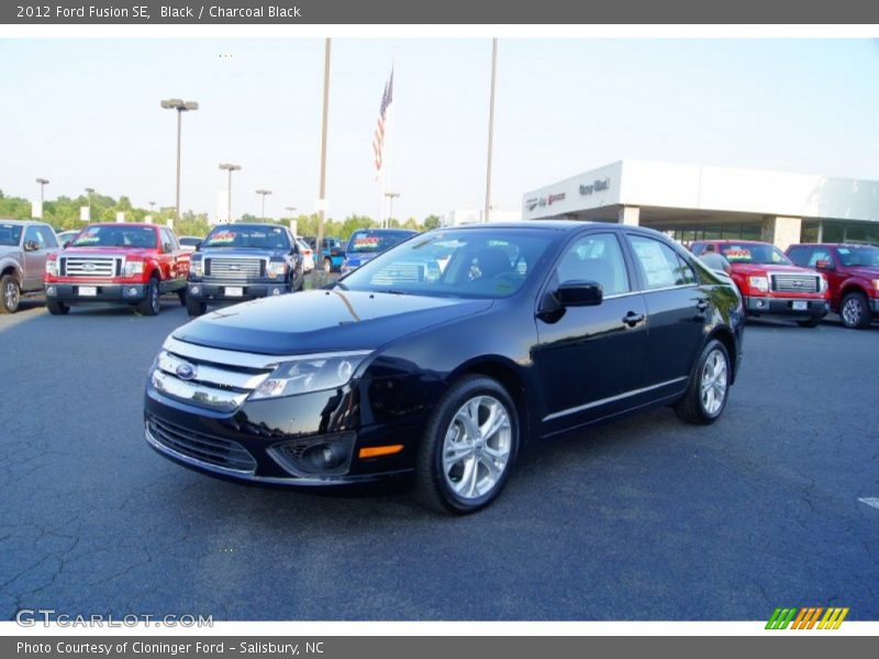Black / Charcoal Black 2012 Ford Fusion SE