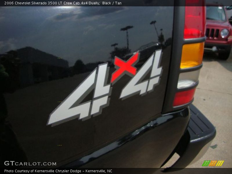 Black / Tan 2006 Chevrolet Silverado 3500 LT Crew Cab 4x4 Dually