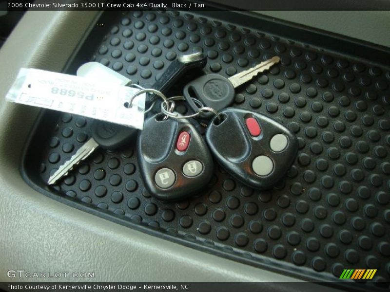 Black / Tan 2006 Chevrolet Silverado 3500 LT Crew Cab 4x4 Dually