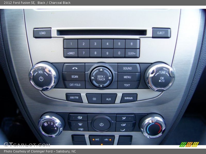 Black / Charcoal Black 2012 Ford Fusion SE