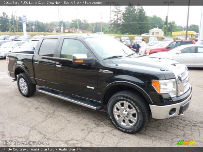 Ebony Black / Pale Adobe 2011 Ford F150 Lariat SuperCrew 4x4