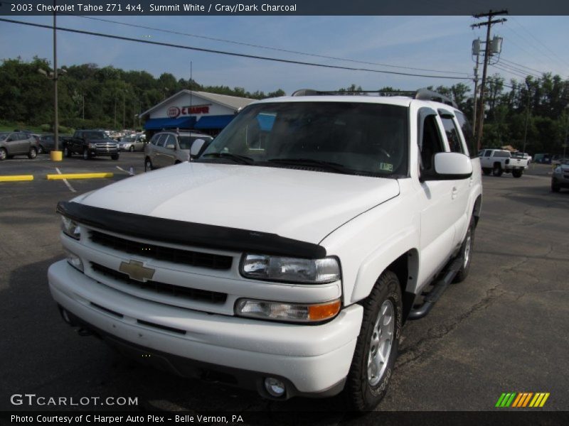 Summit White / Gray/Dark Charcoal 2003 Chevrolet Tahoe Z71 4x4
