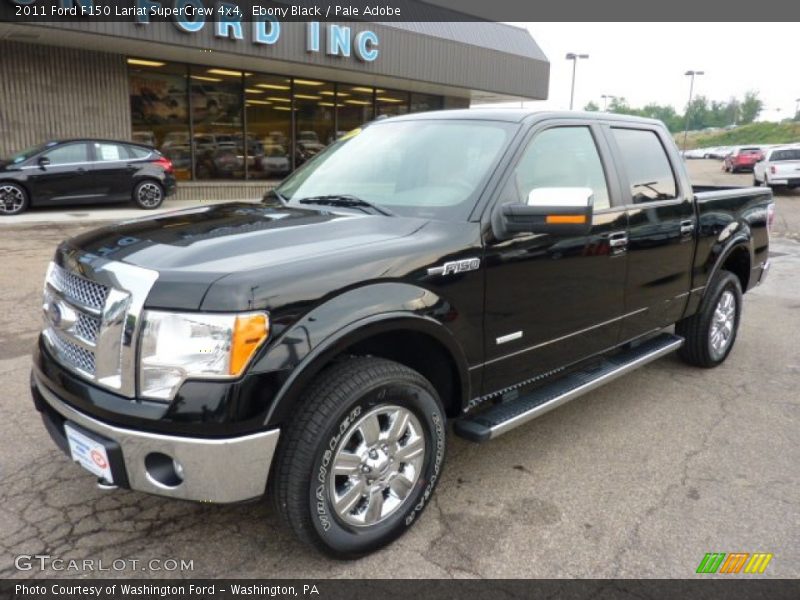 Ebony Black / Pale Adobe 2011 Ford F150 Lariat SuperCrew 4x4