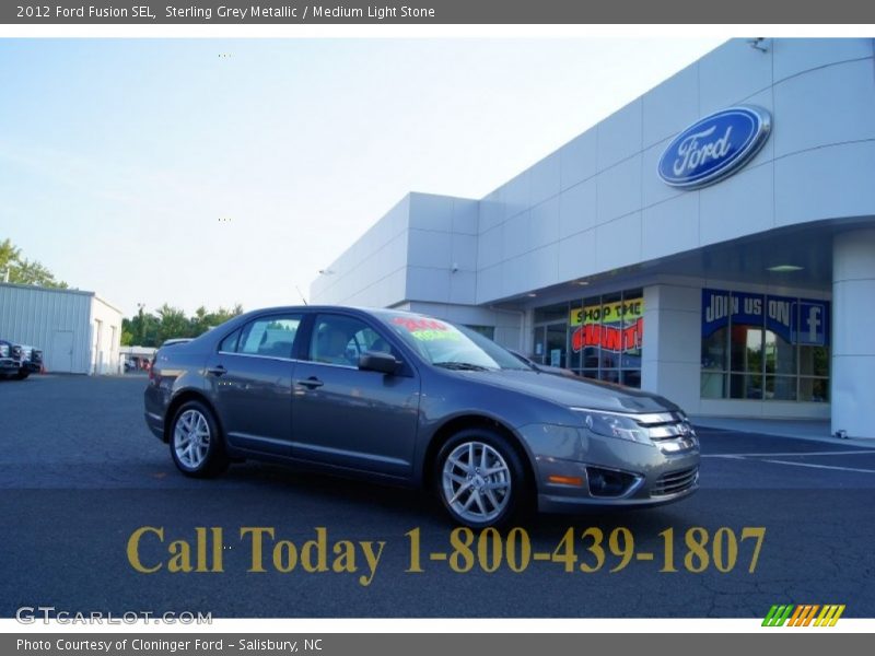 Sterling Grey Metallic / Medium Light Stone 2012 Ford Fusion SEL