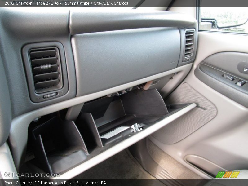Summit White / Gray/Dark Charcoal 2003 Chevrolet Tahoe Z71 4x4
