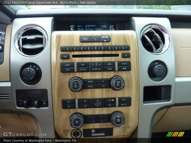 Ebony Black / Pale Adobe 2011 Ford F150 Lariat SuperCrew 4x4