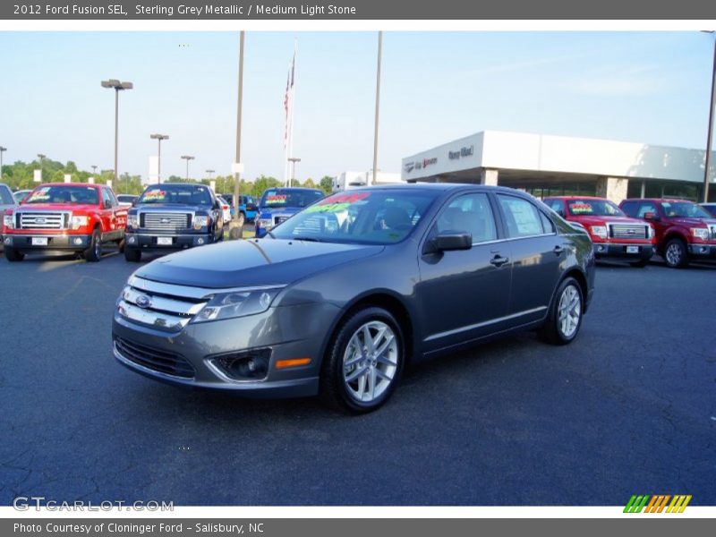 Sterling Grey Metallic / Medium Light Stone 2012 Ford Fusion SEL