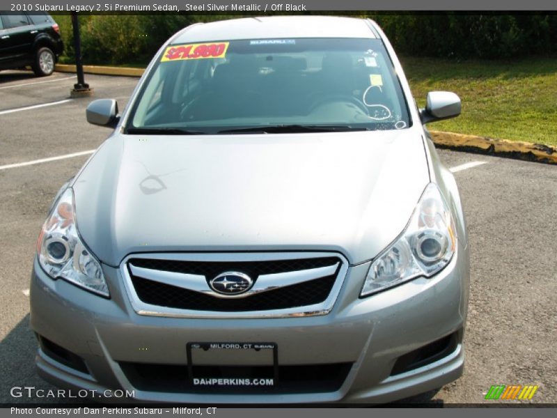 Steel Silver Metallic / Off Black 2010 Subaru Legacy 2.5i Premium Sedan