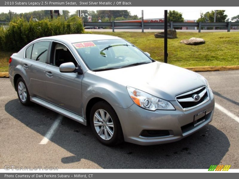 Steel Silver Metallic / Off Black 2010 Subaru Legacy 2.5i Premium Sedan