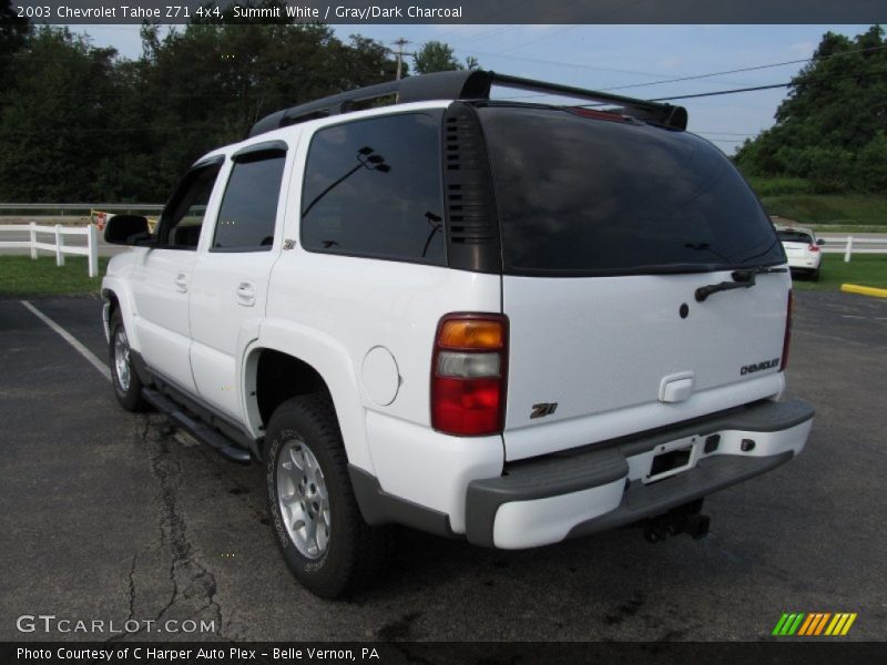 Summit White / Gray/Dark Charcoal 2003 Chevrolet Tahoe Z71 4x4