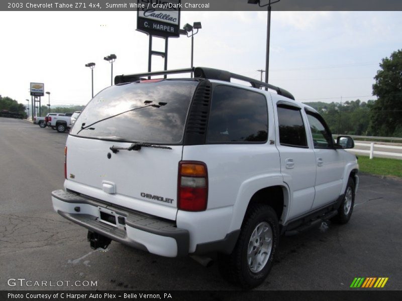 Summit White / Gray/Dark Charcoal 2003 Chevrolet Tahoe Z71 4x4