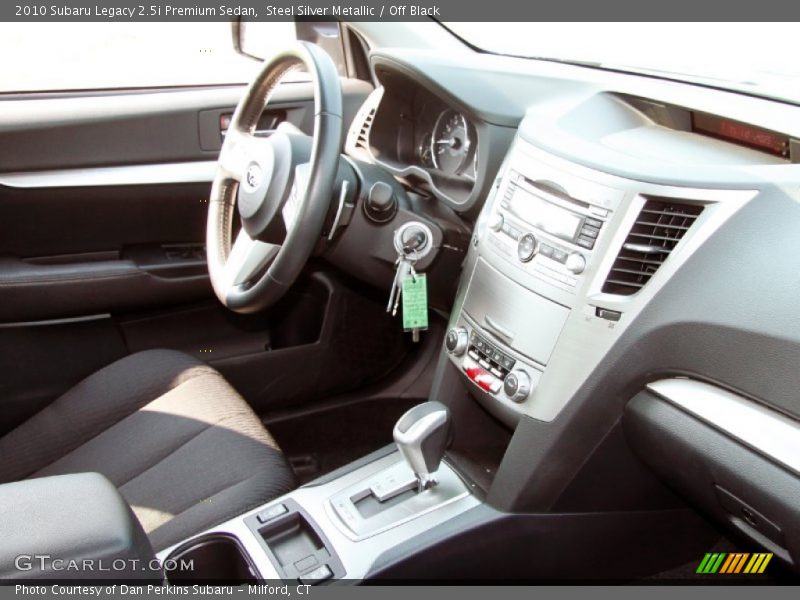 Steel Silver Metallic / Off Black 2010 Subaru Legacy 2.5i Premium Sedan