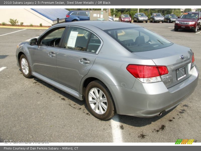 Steel Silver Metallic / Off Black 2010 Subaru Legacy 2.5i Premium Sedan