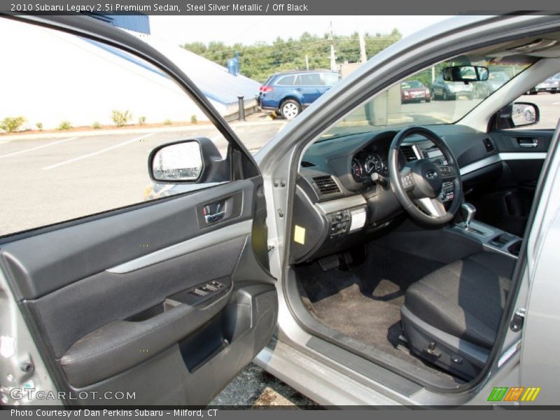 Steel Silver Metallic / Off Black 2010 Subaru Legacy 2.5i Premium Sedan