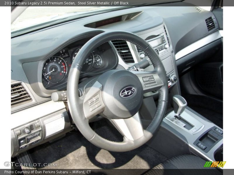 Steel Silver Metallic / Off Black 2010 Subaru Legacy 2.5i Premium Sedan