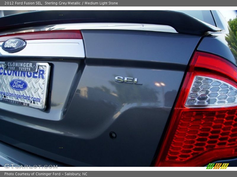 Sterling Grey Metallic / Medium Light Stone 2012 Ford Fusion SEL
