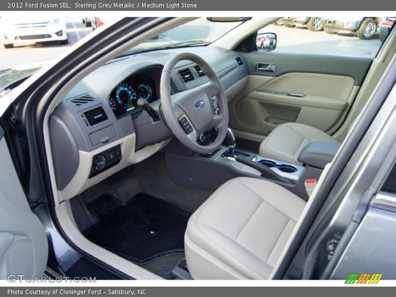  2012 Fusion SEL Medium Light Stone Interior