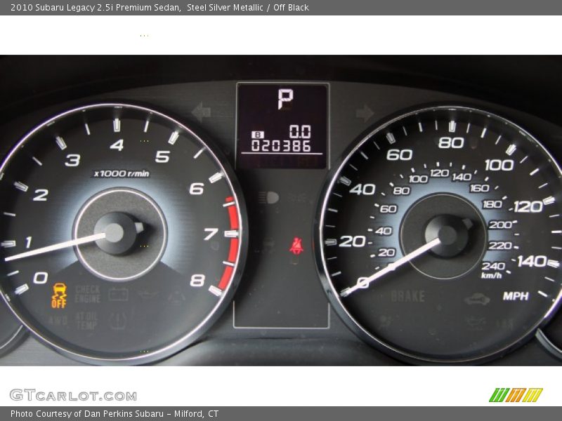 Steel Silver Metallic / Off Black 2010 Subaru Legacy 2.5i Premium Sedan