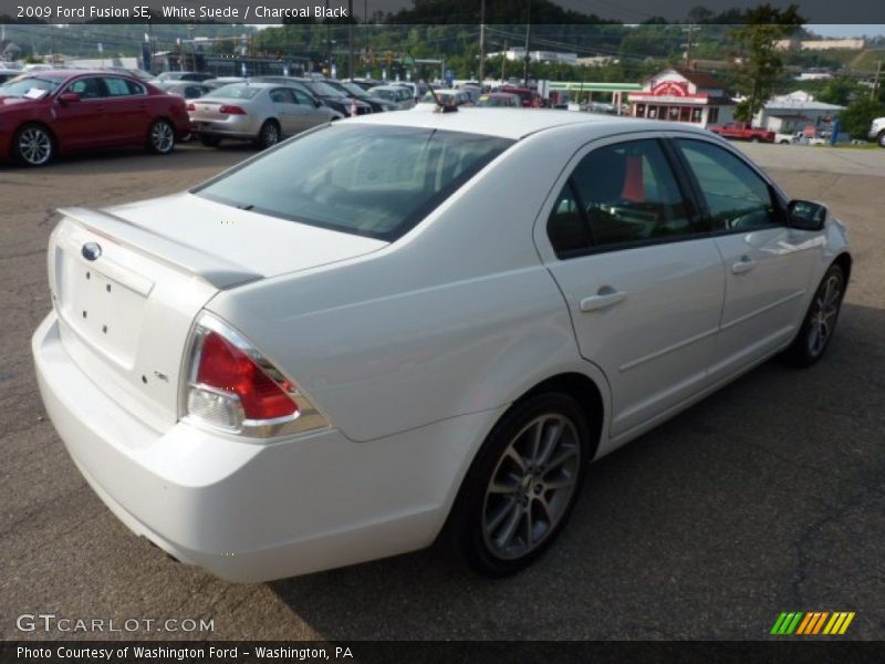 White Suede / Charcoal Black 2009 Ford Fusion SE