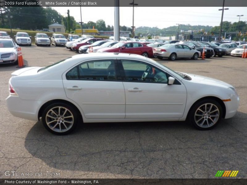 White Suede / Charcoal Black 2009 Ford Fusion SE