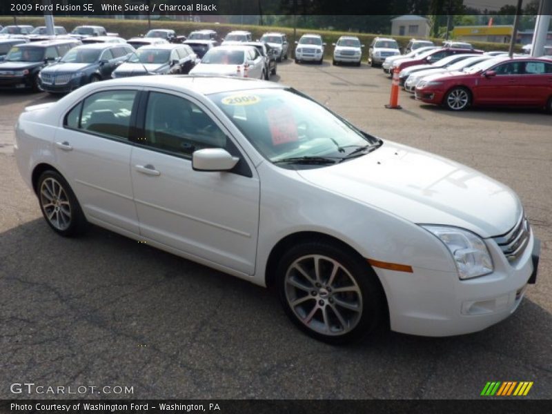 White Suede / Charcoal Black 2009 Ford Fusion SE