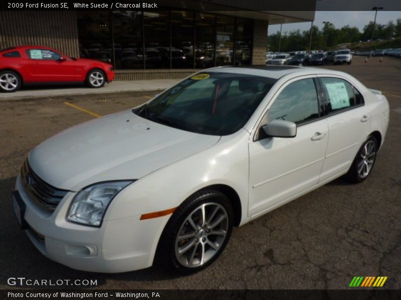 White Suede / Charcoal Black 2009 Ford Fusion SE