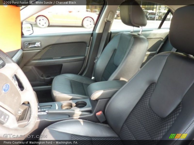 White Suede / Charcoal Black 2009 Ford Fusion SE