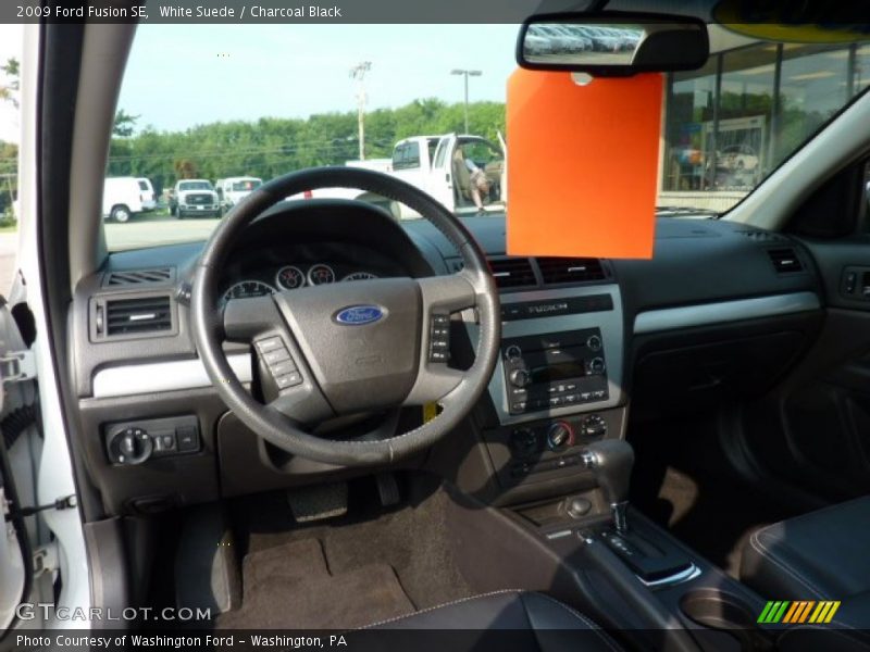White Suede / Charcoal Black 2009 Ford Fusion SE