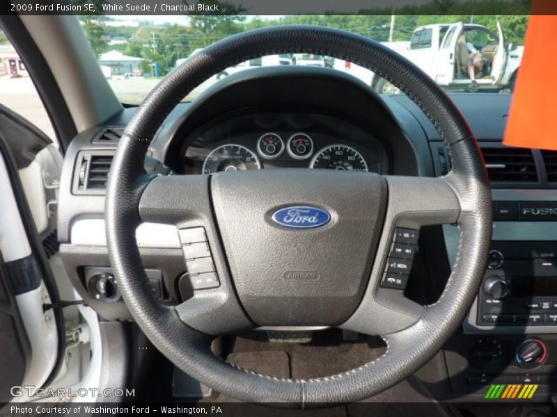 White Suede / Charcoal Black 2009 Ford Fusion SE