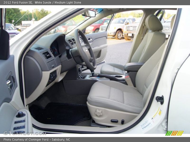 White Suede / Medium Light Stone 2012 Ford Fusion SE