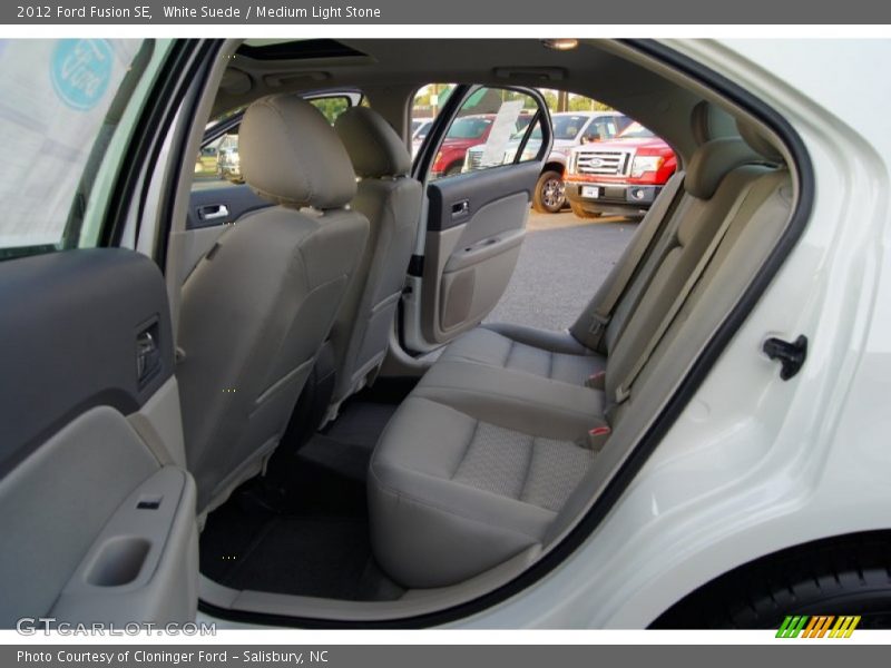 White Suede / Medium Light Stone 2012 Ford Fusion SE