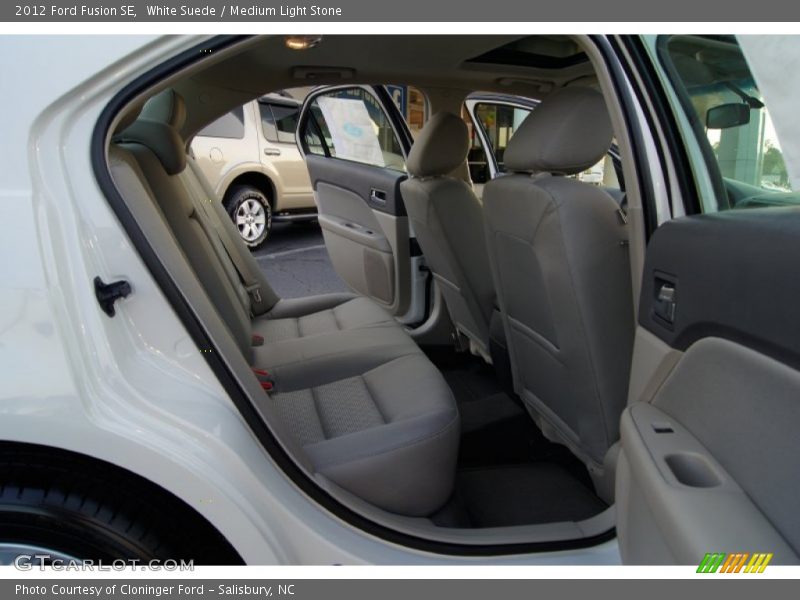 White Suede / Medium Light Stone 2012 Ford Fusion SE