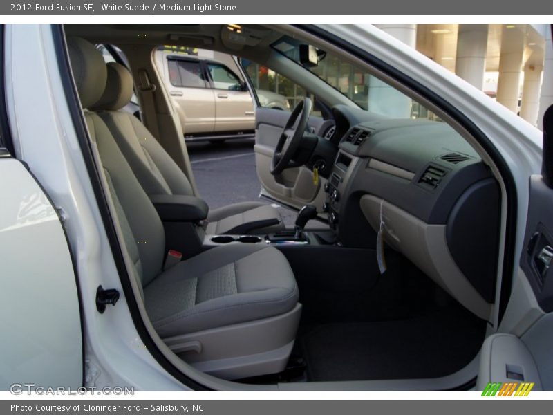 White Suede / Medium Light Stone 2012 Ford Fusion SE