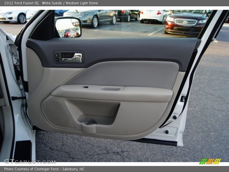 White Suede / Medium Light Stone 2012 Ford Fusion SE