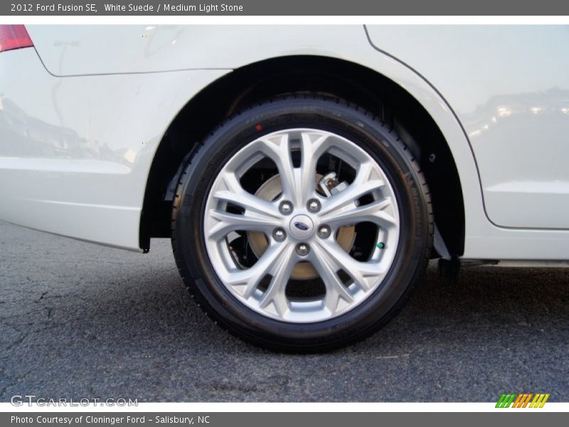 White Suede / Medium Light Stone 2012 Ford Fusion SE