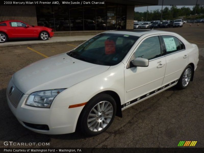 White Suede / Dark Charcoal 2009 Mercury Milan V6 Premier AWD