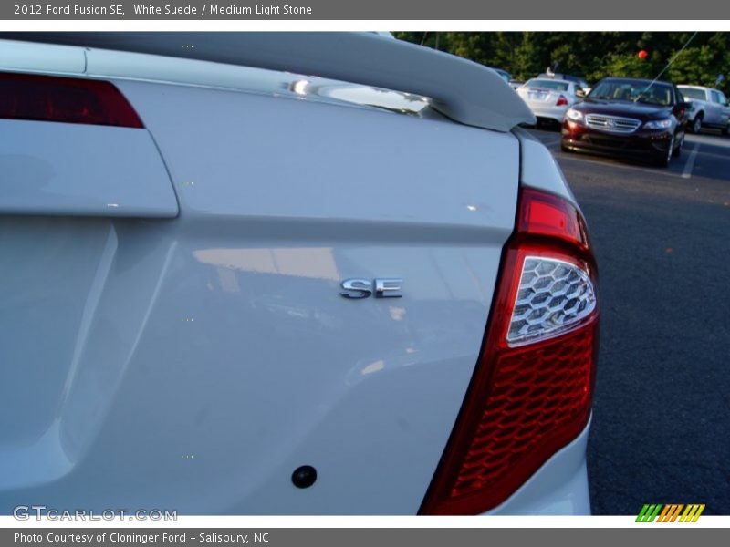 White Suede / Medium Light Stone 2012 Ford Fusion SE