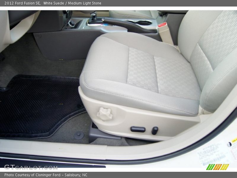 White Suede / Medium Light Stone 2012 Ford Fusion SE