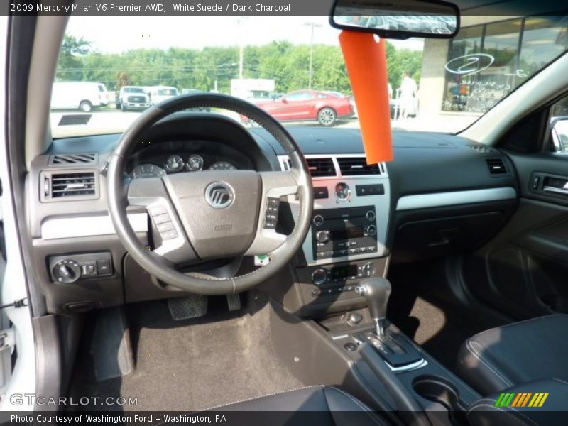 White Suede / Dark Charcoal 2009 Mercury Milan V6 Premier AWD