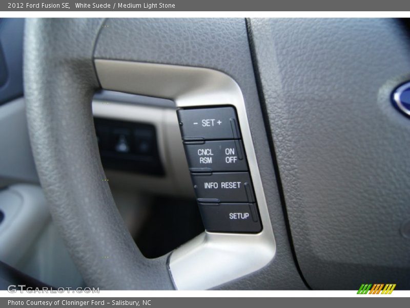 White Suede / Medium Light Stone 2012 Ford Fusion SE