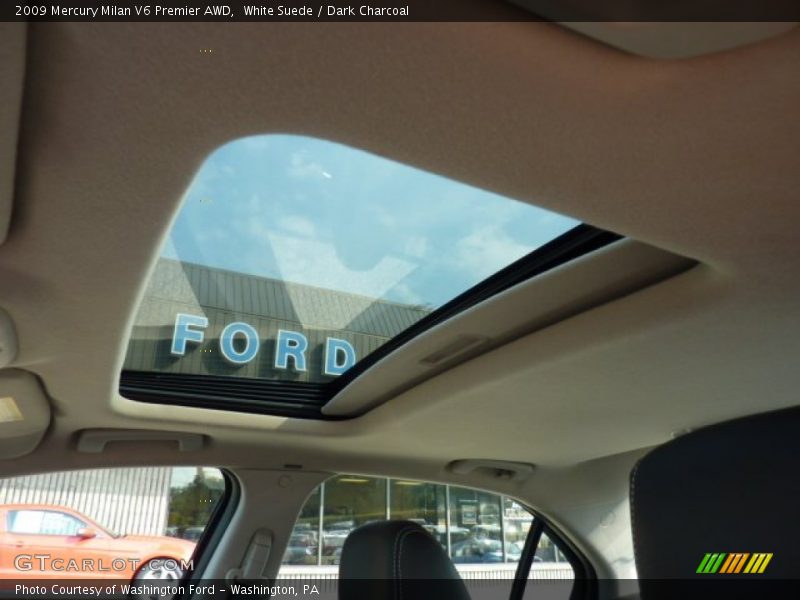 White Suede / Dark Charcoal 2009 Mercury Milan V6 Premier AWD