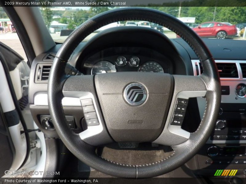White Suede / Dark Charcoal 2009 Mercury Milan V6 Premier AWD
