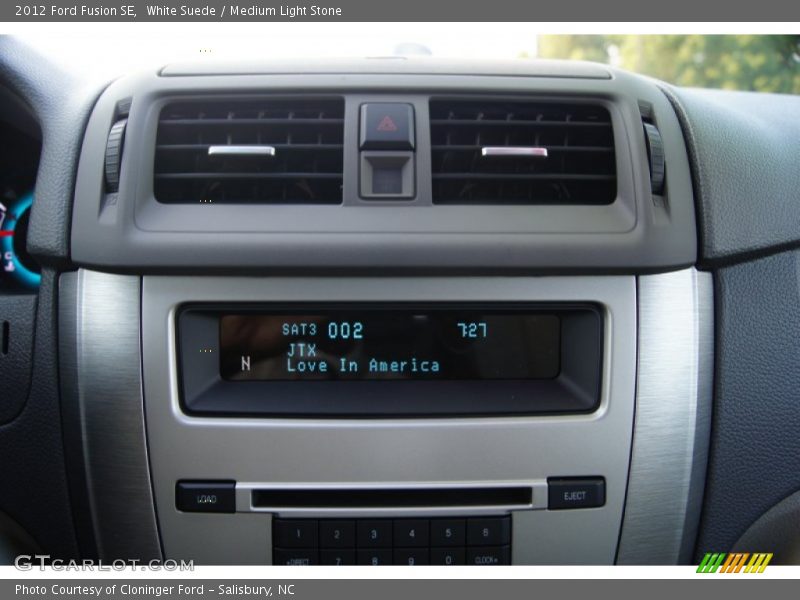 White Suede / Medium Light Stone 2012 Ford Fusion SE