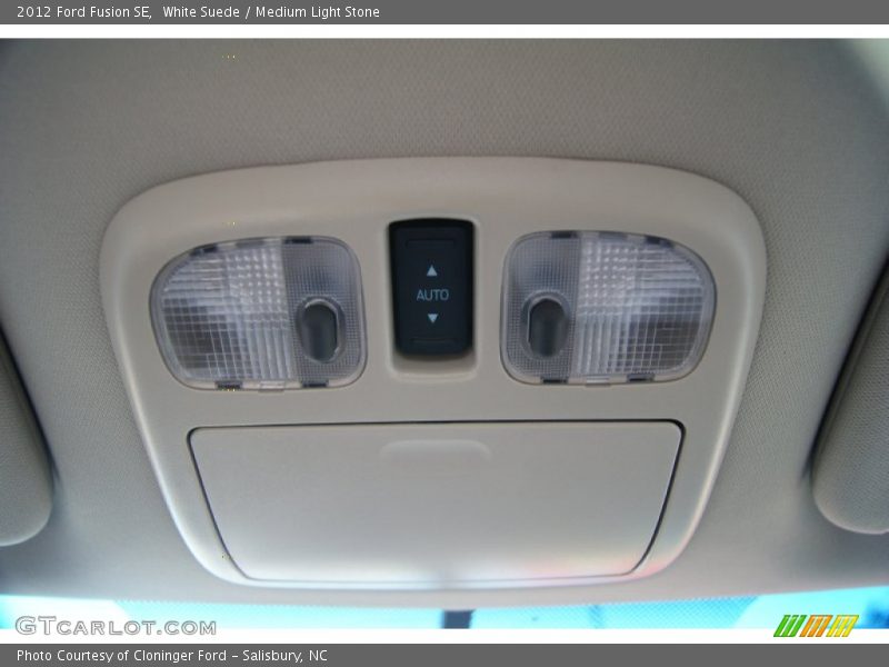 White Suede / Medium Light Stone 2012 Ford Fusion SE