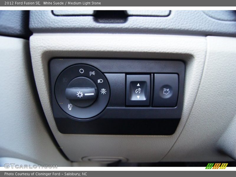 White Suede / Medium Light Stone 2012 Ford Fusion SE