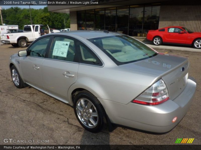 Silver Birch Metallic / Medium Light Stone 2008 Ford Taurus SEL