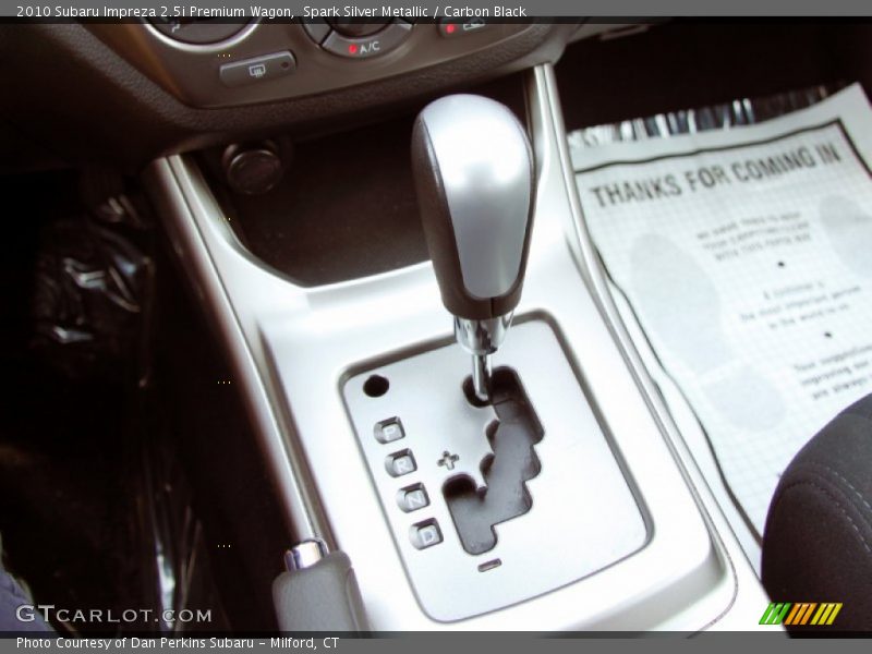  2010 Impreza 2.5i Premium Wagon 4 Speed Sportshift Automatic Shifter