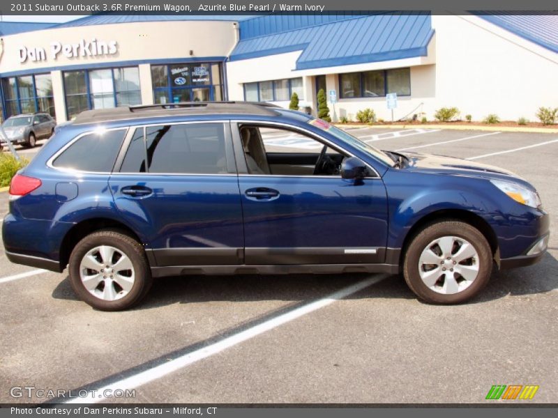 Azurite Blue Pearl / Warm Ivory 2011 Subaru Outback 3.6R Premium Wagon